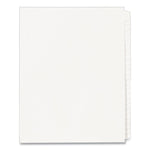 Blank Tab Legal Exhibit Index Divider Set, 25-Tab, 11 x 8.5, White, 1 Set