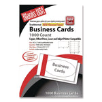 Printable Microperf Business Cards, Copier/inkjet/laser/offset, 2 X 3.5, White, Bristol, 1,000 Cards, 10/sheet, 100 Sheets/pk