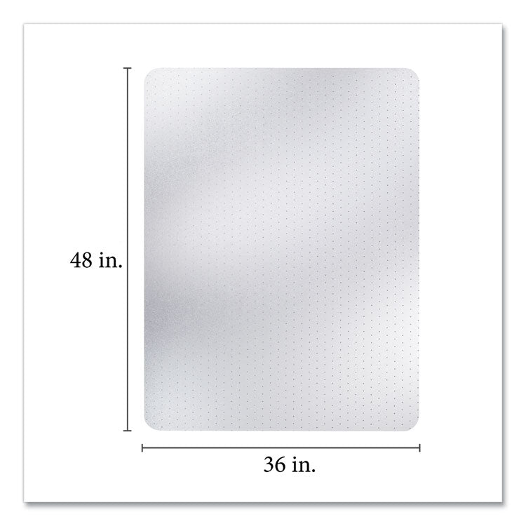 All Day Use Chair Mat - All Carpet Types, 36 X 48, Rectangular, Clear