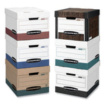 R-Kive Heavy-Duty Storage Boxes, Letter/legal Files, 12.75" X 16.5" X 10.38", Woodgrain, 12/carton