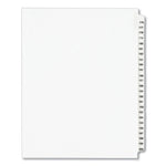 Preprinted Legal Exhibit Side Tab Index Dividers, Avery Style, 25-Tab, 176 To 200, 11 X 8.5, White, 1 Set, (1337)