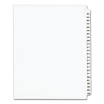 Preprinted Legal Exhibit Side Tab Index Dividers, Avery Style, 25-Tab, 201 To 225, 11 X 8.5, White, 1 Set, (1338)