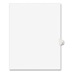 Preprinted Legal Exhibit Side Tab Index Dividers, Avery Style, 26-Tab, P, 11 X 8.5, White, 25/pack, (1416)