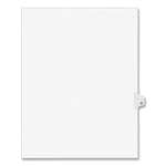 Preprinted Legal Exhibit Side Tab Index Dividers, Avery Style, 26-Tab, Q, 11 X 8.5, White, 25/pack, (1417)