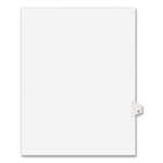 Preprinted Legal Exhibit Side Tab Index Dividers, Avery Style, 26-Tab, S, 11 X 8.5, White, 25/pack, (1419)