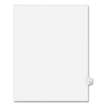 Preprinted Legal Exhibit Side Tab Index Dividers, Avery Style, 26-Tab, V, 11 X 8.5, White, 25/pack, (1422)
