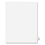 Preprinted Legal Exhibit Side Tab Index Dividers, Avery Style, 26-Tab, Y, 11 X 8.5, White, 25/pack, (1425)
