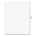 Preprinted Legal Exhibit Side Tab Index Dividers, Avery Style, 10-Tab, 12, 11 X 8.5, White, 25/pack