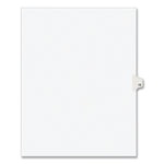 Preprinted Legal Exhibit Side Tab Index Dividers, Avery Style, 10-Tab, 13, 11 X 8.5, White, 25/pack