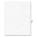 Preprinted Legal Exhibit Side Tab Index Dividers, Avery Style, 10-Tab, 15, 11 X 8.5, White, 25/pack