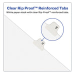 Preprinted Legal Exhibit Side Tab Index Dividers, Avery Style, 26-Tab, S, 11 X 8.5, White, 25/pack, (1419)