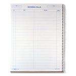 Wirebound Call Register, One-Part (No Copies), 11 x 8.5, 100 Forms Total