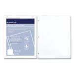 Rip Proof Reinforced Filler Paper, 3-Hole, 8.5 X 11, Unruled, 100/pack