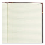 Texthide Record Book, 1-Subject, Medium/College Rule, Black/Burgundy Cover, (500) 14 x 8.5 Sheets