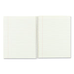 Single-Subject Wirebound Notebooks, Narrow Rule, Brown Board Cover, (80) 10 x 8 Eye-Ease Green Sheets