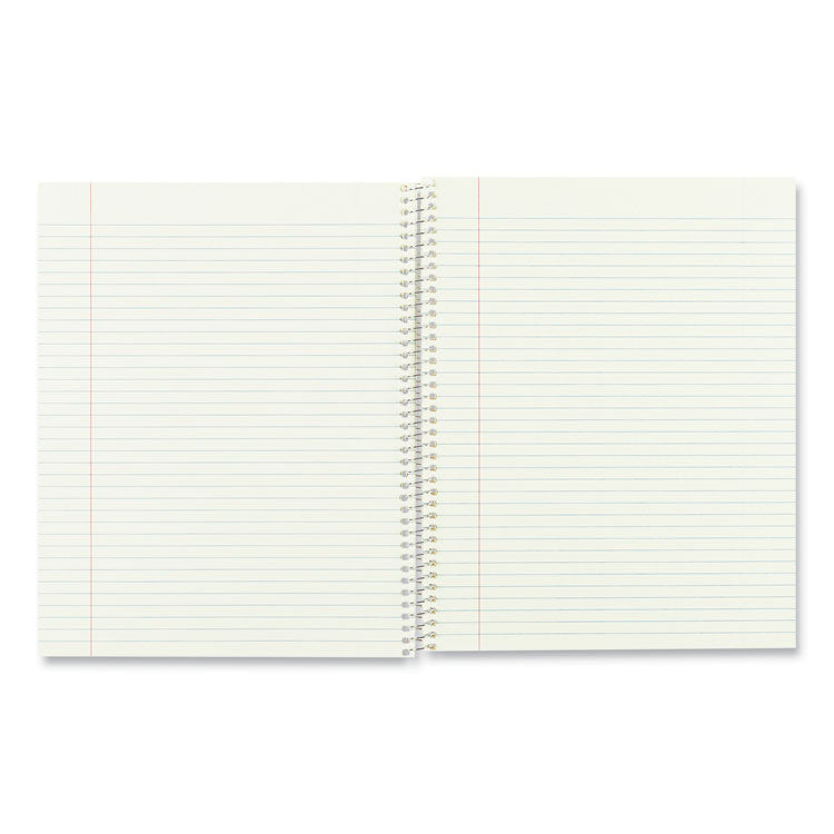 Single-Subject Wirebound Notebooks, Narrow Rule, Brown Board Cover, (80) 10 x 8 Eye-Ease Green Sheets