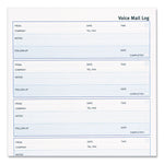 Follow-up Wirebound Voice Mail Log Book, One-Part (No Copies), 7.5 x 2, 5 Forms/Sheet, 500 Forms Total