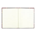 Texthide Eye-Ease Record Book, Black/burgundy/gold Cover, 10.38 X 8.38 Sheets, 300 Sheets/book