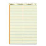 Standard Spiral Steno Pad, Gregg Rule, Brown Cover, 60 Eye-Ease Green 6 X 9 Sheets