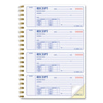 Gold Standard Money Receipt Book, Two-Part Carbonless, 7 x 2.75, 4 Forms/Sheet, 300 Forms Total