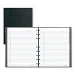 NotePro Notebook, 1-Subject, Narrow Rule, Black Cover, (75) 9.25 x 7.25 Sheets