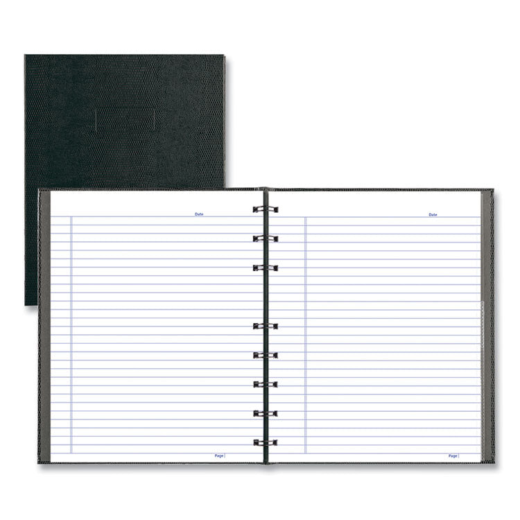 NotePro Notebook, 1-Subject, Narrow Rule, Black Cover, (75) 9.25 x 7.25 Sheets