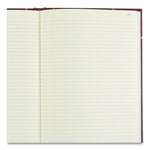 Texthide Eye-Ease Record Book, Black/burgundy/gold Cover, 14.25 X 8.75 Sheets, 300 Sheets/book