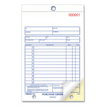 Purchase Order Book, 12 Lines, Two-Part Carbonless, 5.5 x 7.88, 50 Forms Total