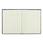 Texthide Eye-Ease Record Book, Black/burgundy/gold Cover, 10.38 X 8.38 Sheets, 150 Sheets/book