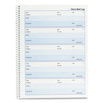 Follow-up Wirebound Voice Mail Log Book, One-Part (No Copies), 7.5 x 2, 5 Forms/Sheet, 500 Forms Total