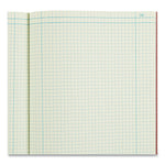 Computation Notebook, Quadrille Rule (4 sq/in), Brown Cover, (75) 11.75 x 9.25 Sheets