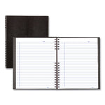 NotePro Notebook, 1-Subject, Medium/College Rule, Black Cover, (100) 11 x 8.5 Sheets