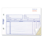 Invoice Book, Two-Part Carbonless, 5.5 x 7.88, 50 Forms Total
