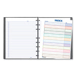 NotePro Notebook, 1-Subject, Narrow Rule, Black Cover, (75) 9.25 x 7.25 Sheets
