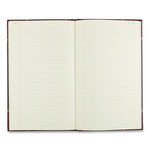 Texthide Record Book, 1-Subject, Medium/College Rule, Black/Burgundy Cover, (500) 14 x 8.5 Sheets