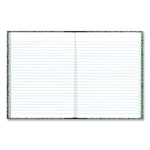 Lab Notebook, Wide/Legal Rule, Green Marble Cover, (96) 10.13 x 7.88 Sheets
