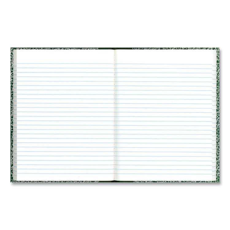 Lab Notebook, Wide/Legal Rule, Green Marble Cover, (96) 10.13 x 7.88 Sheets