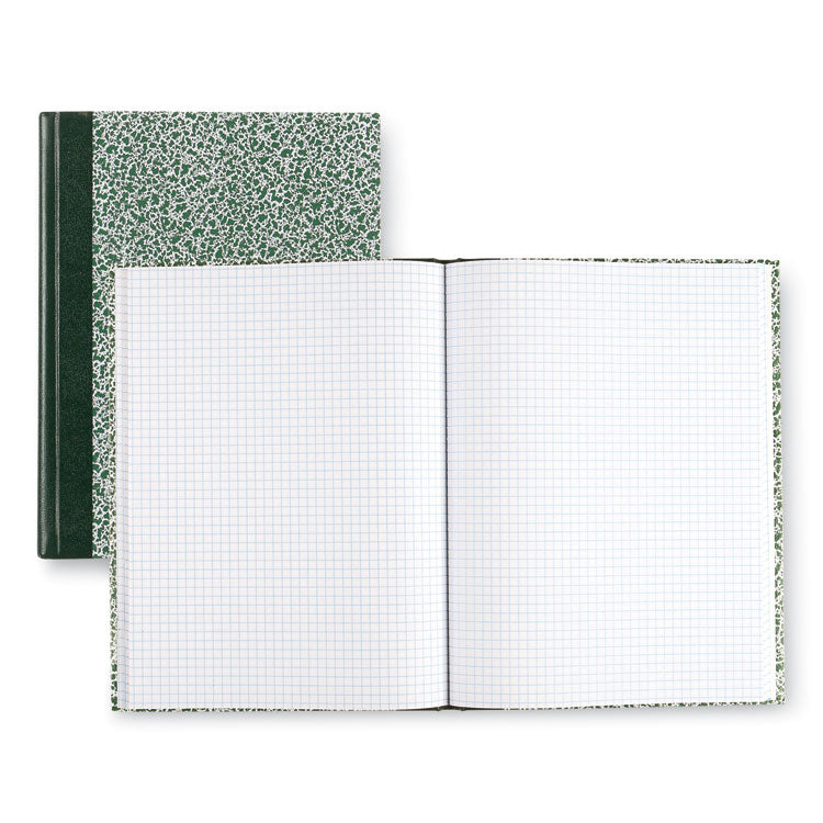 Lab Notebook, Wide/Legal Rule, Green Marble Cover, (96) 10.13 x 7.88 Sheets
