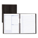 Notepro Undated Daily Planner, 10.75 X 8.5, Black Cover, Undated