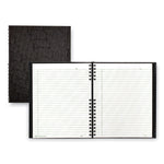 EcoLogix NotePro Executive Notebook, 1-Subject, Medium/College Rule, Black Cover, (100) 11 x 8.5 Sheets