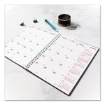 DuraFlex 14-Month Planner, 8.88 x 7.13, Black Cover, 14-Month: Dec 2024 to Jan 2026