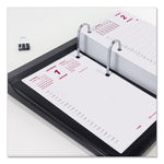 Daily Calendar Pad Refill, 6 x 3.5, White/Burgundy/Gray Sheets, 12-Month (Jan to Dec): 2025