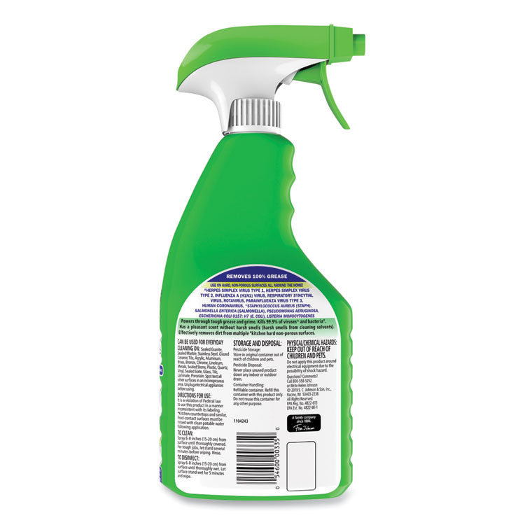 Disinfectant Multi-Purpose Cleaner Lemon Scent, 32 Oz Spray Bottle