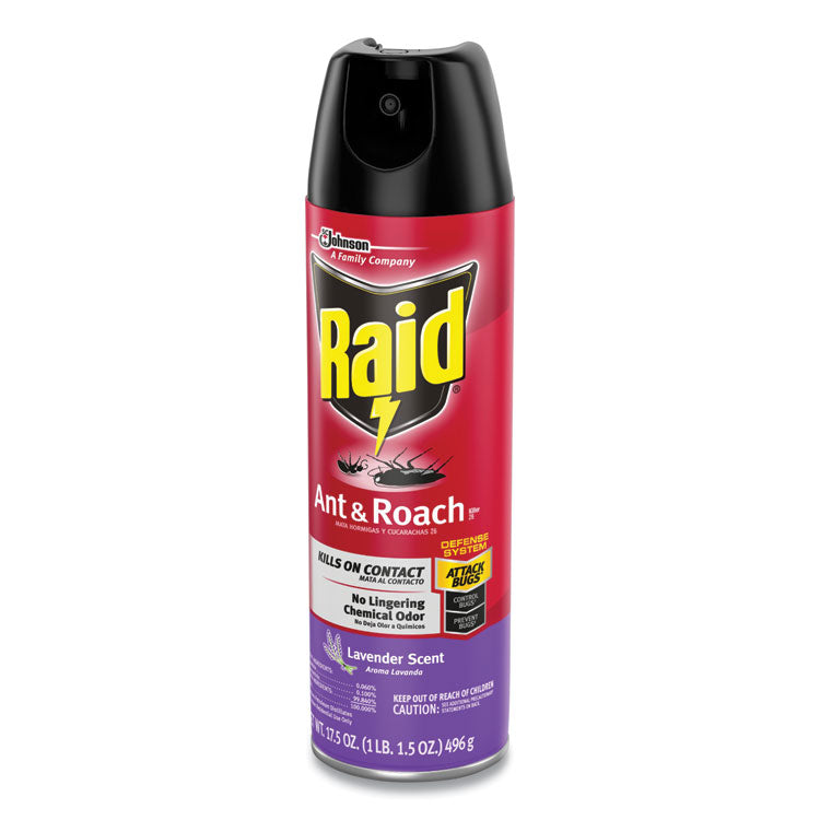 Ant and Roach Killer, 17.5 oz Aerosol Spray, Lavender