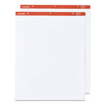 Easel Pads/Flip Charts, Presentation Format (1" Rule), 27 x 34, White, 50 Sheets, 2/Carton