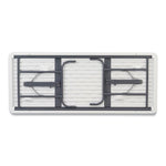 IndestrucTables Too 600 Series Folding Table, Rectangular, 96" x 30" x 29", Platinum