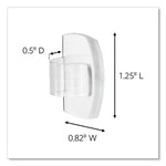 all weather hooks and strips, small, plastic, clear, 0.5 lb capacity, 30 clips and 32 strips/pack