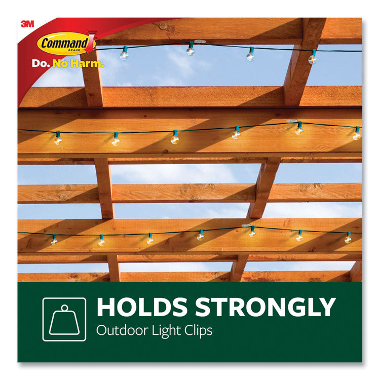 all weather hooks and strips, small, plastic, clear, 0.5 lb capacity, 30 clips and 32 strips/pack