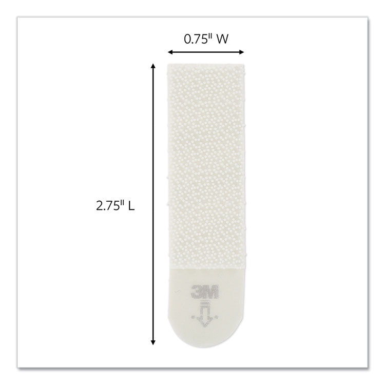 Picture Hanging Strips, Removable, Holds Up To 3 Lbs Per Pair, Medium, 0.63 X 2.75, White, 22 Pairs/pack