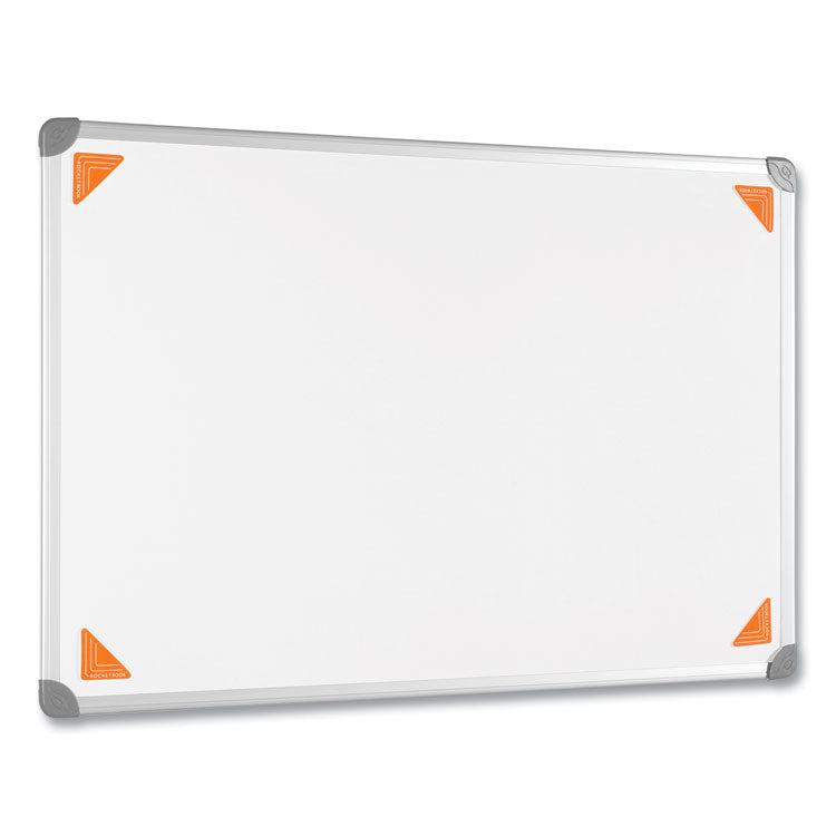Beacons Smart Stickers for Whiteboards, Reusable Triangles, 2.5" x 2.5", Fluorescent Orange, 4 Pieces